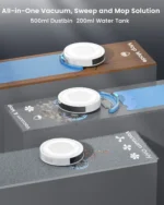 Lefant M310 Ultra Roboter-Staubsauger mit Kartierungsfunktion, 6000Pa, Navigation ToF PSD 190 ° 170 Minuten Laufzeit, APP/WiFi-Steuerung, ideal für Tierhaare und Hartböden 8