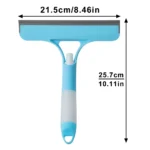 3-in-1-Rakel zum Reinigen von Fenstern, multifunktionaler Glasspiegelwischer mit Sprühflasche, Mikrofaser-Peeling, Werkzeuge für den Haushalt und Autoreiniger 6
