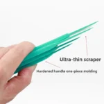ALIWRAP 4-teiliges Kit, ultradünner Hartplastik-Schaber, alte Kleberentfernung, Autoverpackung, Go Corner, Rakel, Fensteraufkleber, Aufkleberentferner 3