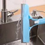 3-in-1-Duschschaber, Reiniger, Badezimmer, Glasreinigungsspiegel mit Gießkanne, Rakel, sauberer Boden, Fenster, Werkzeug, Wasserwischer 4