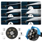 200Bar 3Gear Digital Display Bürstenlosen Elektrischen Hochdruckreiniger Auto Waschen Pistole Garten Wasser Pistole für Makita 18V batterie Pin 5