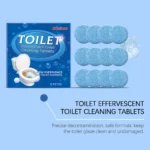 Toilettentank-Reinigungstabletten, 12er-Pack, Sauerstoffkraft, starke Flecken entfernen, Kalkgeruch, frischer Duft, Brausetropfen im Vorteilspack 4