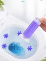 4 Stück Toilettengel mit Blumen-Design, Toilettengel, Toilettenblümchen-Desodorierungsartefakt mit langanhaltendem Duft, Toilettengel 3