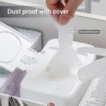 Podofo Nass Tissue Box Feuchttücher Spender Tragbare Tissue Box Baumwolle Tupfer Lagerung Box Für Auto Home Office Desktop Container 2