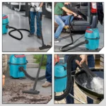 YOFIDRA kabelloser elektrischer Nass- und Trockensauger mit 10-Liter-Tank, industrielles Haushaltsreinigungswerkzeug für den Innenbereich, für Makita-Akku-Pin 6
