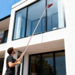 Reinigungsbürste & Stangen-Reinigungsset für Solarmodule, Solarmodul- und Außenfenster-Reinigungsset, Außenfenster-Reinigungsstangen-Set 5