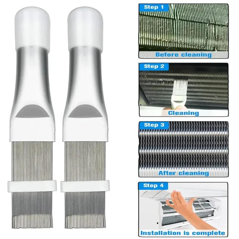 1/2 stücke Edelstahl A/C Klimaanlage Fin Kamm Kühler Kondensator Fin Reparatur Kamm Kühler Haarglätter Spule Reinigung Pinsel
