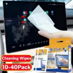 10–40 Stück tragbare Einweg-LCD-Bildschirm-Reinigungstücher, Trocken- und Nassbildschirm für Tablets, Laptops, Telefone, TV, Auto und Monitore
