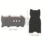 4-teiliges süßes Katzen-Küchenschwamm-Set – dicke und langlebige doppelseitige Geschirrspülbürste, Reinigungstuch, Reinigungswerkzeug 4