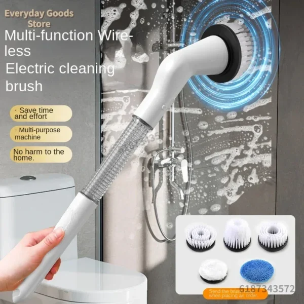 Neue Elektrische Reinigungsbürste 5-in-1 Multifunktionale USB-Automatik-Reinigungsbürste für Küche & Bad
