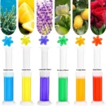 Toilettenreiniger-Gel, Toilettengel-Stempel mit frischen Blumen, stoppt Kalk und Flecken mit Lufterfrischungsduft, Toilettenschüssel-Deodorant 6