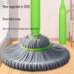 2-in-1 dehydrierter Bodenreinigungsmopp, Selbstextraktor, 360 drehbar, verstellbarer Reinigungsmopp für Badezimmer, Boden, Wand, Bett, nass und trocken 2