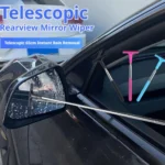 Auto-Rückspiegelreiniger, Teleskop-Glasreiniger, Schmutzschaber mit Griff, Fensterbürste für Autozubehör 2