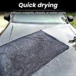 AUTOBRIGHT Mikrofaser 1300 g/m2 60 x 90 cm, 36 x 24 Zoll, ein Wischtuch, Trocknungstuch, Autowaschlappen, verdicktes, weiches, professionelles Auto-Reinigungswerkzeug 4