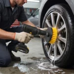 Bohrbürsten-Aufsatzset: Leistungsstarke Reinigungsbürsten für die Autowäsche und Detailpflege, elektrische Bohrbürste für Badewannen und Spülbecken 4