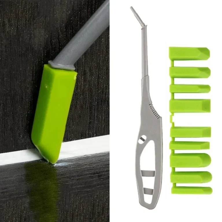 Glaskleber, Winkelschaber, Dichtstoffverteiler, Fenster, Keramik, Fliesen, Reparaturwerkzeug, Applikator-Set für Küche, Badezimmer, Waschbecken, Dusche