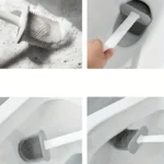 1 Stück Toilettenbürste, Badezimmer-Reinigungsbürste, weicher Borstenaufsatz für die Reinigung von schwer erreichbaren Stellen – auch für die Badezimmerreinigung geeignet 5