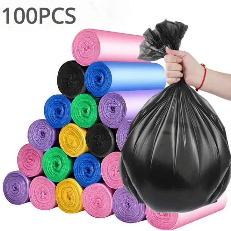 100PCS Gemischte Farbe Verdicken Einweg Müll Taschen Küche Lagerung Mülleimer Liner Taschen Schützen Privatsphäre Kunststoff Abfall Tasche