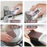 8/1Pcs Magie Schwamm Radiergummi Carborundum Entfernen Rost Reinigung Pinsel Entkalkung Sauber Reiben für Kochfeld Topf Küche schwamm 5