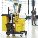 Großhandel Outdoor-Service Multifunktionaler Hotelzimmer-Service Housekeeping Faltbarer Reinigungswagen Rubbermaid Hausmeisterwagen 5