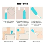 500 ml Hand Bidet Sprayer Reise Persönlichen Bidet Reiniger Hygiene Flasche Spray Waschen Hygiene Düse Wc Reinigung Flasche 6