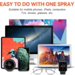 2-in-1-Mikrofaser-Bildschirmreiniger, Sprühflasche, Handy, Tablet, Computer, Mikrofasertuch, Reinigungstücher für iPhone, Samsung, Mi 3