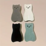 4-teiliges Set Niedliche Katzenform-Schwämme zur Wundreinigung, Reinigungspads, Geschirrspülschwämme, Dekontaminations-Schaumstoff-Wischtücher 3