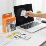 10–40 Stück tragbare Einweg-LCD-Bildschirm-Reinigungstücher, Trocken- und Nassbildschirm für Tablets, Laptops, Telefone, TV, Auto und Monitore 3