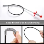 60 cm Federrohr-Baggerwerkzeuge, Abflussschlange, Abflussreiniger-Sticks, Verstopfungsentferner, Reinigung, Haushalt für die Küche, Biegefäßwerkzeug 5
