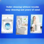 Haushalts-Toilettenschüssel-Reiniger, blaue Blase, entklebend, leistungsstarke Fleckenentfernung, Stanzreiniger, Badezimmer, langlebiger Geruchsbeseitiger 5