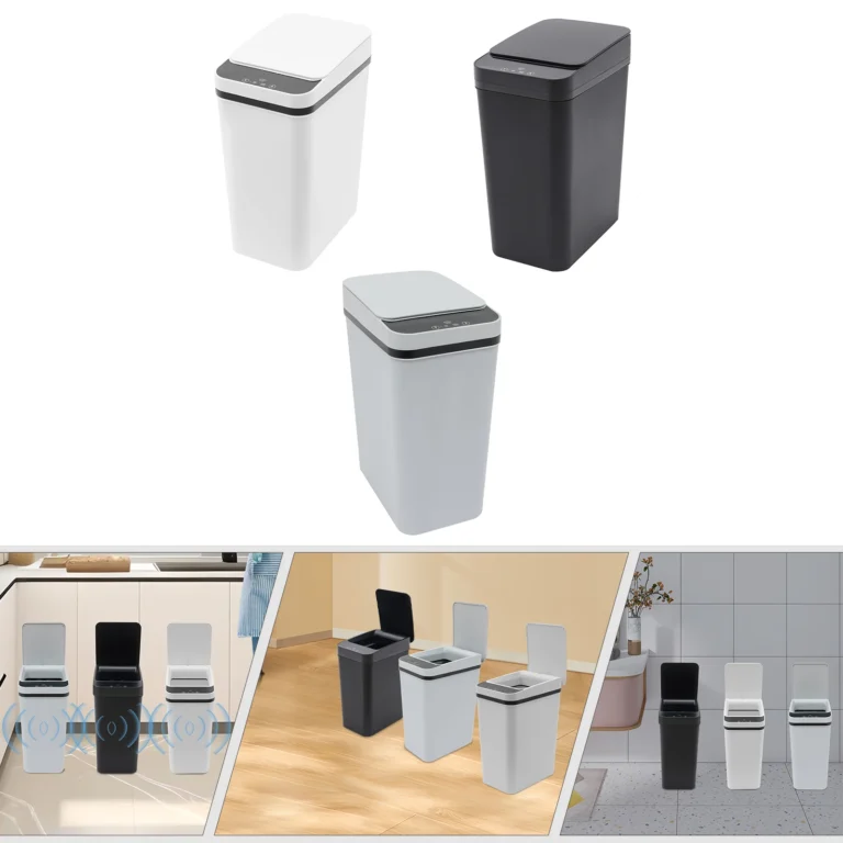 Automatischer Sensor-Mülleimer, Infrarot- und Vibrationserkennung, 2,4 Gallonen Fassungsvermögen, Smart Motion Sensor Mülleimer, 3 Farboptionen 2