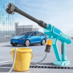 Kabellose Hochdruckreinigerpistole, kompatibel mit 18V-Akkuplattform, tragbare Hochdruck-Wassersprühpistole mit 6-in-1-Düse, Schaumkanone, 5m Schlauch, ideal für Autowäsche, Gartenreinigung und Terrassenpflege, leichtes und ergonomisches Design, Akku nicht enthalten. 5