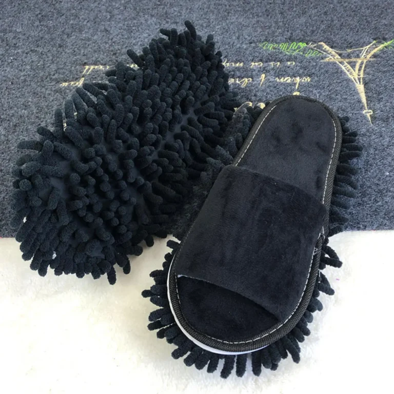 1 paar Mikrofaser Staub Mop Hausschuhe Faule Schnell Reinigung Boden Reinigung Pantoffel Waschbar Hause Schuhe Hause Bad Cleanning Werkzeuge 2