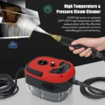 Handdampfreiniger, 1500 W, tragbare Hochtemperatur-Druckdampfreinigungsmaschine mit Bürstenköpfen für Küchenmöbel 5