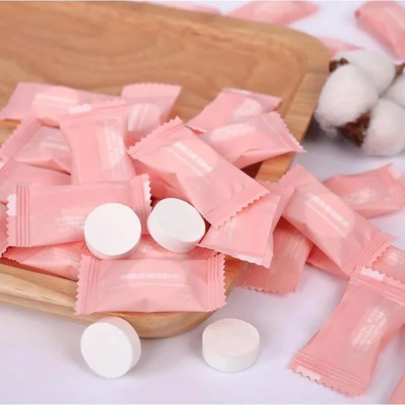 Mini Komprimierte Einweg-Handtücher in Kapseln Magische Gesichtspflegetabletten für Outdoor und Reisen Stofftücher Papiertaschentücher 2
