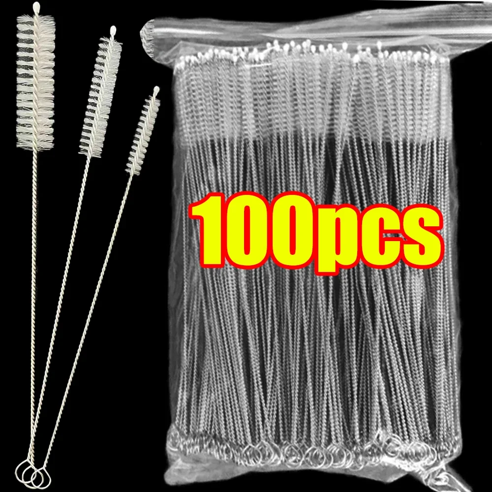 Trinkhalm-Reinigungsbürsten-Set, wiederverwendbarer Rohr-Rohrreiniger, Nylon, Edelstahl, lange Reinigungsbürsten für Babytassenflaschen Trinkhalm-Reinigungsbürsten-Set, wiederverwendbarer Rohr-Rohrreiniger, Nylon, Edelstahl, lange Reinigungsbürsten für Babytassenflaschen