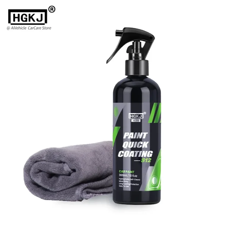 Quick Coat HGKJ S12 Flüssige Nano-Keramik-Autobeschichtung, Autolack, Politur, Wachs, Spray, hydrophob, kratzfest, Schutzfolie, Erneuerung 2
