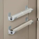 2 Stück an der Wand montierter Müllbeutelhalter – selbstklebender Mehrzweckspender für Küche und Badezimmer, platzsparender Organizer 2
