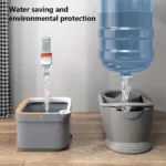 Haushaltsreinigungsmop mit Wasserabscheidung, 4/6/8/10-teiliges Mopptuch-Set, Automatischer Bodenmop, Mikrofaser-Schmutztrennmop, Selbstreinigend 2