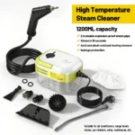 Podofo Handgehaltener Multifunktions-Dampfreiniger 2000W 3,0 Bar Hochtemperatur-Sterilisations- und Desinfektions-Dampfreiniger mit 1200ml Tank für Sofas, Küchen, Fenster, Badezimmer und Autos 5