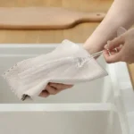10 Stück Mikrofaser-Reinigungstücher, fusselfrei, Fischschuppen-Design, wiederverwendbar, Poliertuch für Glas, Fenster, Auto, Küche, Spiegelpolitur 4