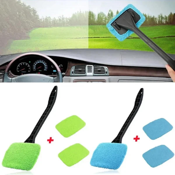 Neue Auto Fenster Reiniger Pinsel Kit Windschutzscheibe Reinigung Waschen Werkzeug Innen Auto Glas Wischer Mit Lange Griff Auto Zubehör