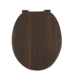 SINOBATH Toilettensitz mit Absenkautomatik Universelle Toilettendeckel WC-Sitz Holz Klobrille Tragfähigkeit 190 kg Neues Design 3