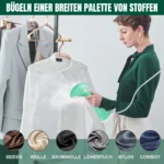 1500W Handdampfglätter für Kleidung, 300ml Wassertank, tragbarer Dampfglätter, Faltenentferner für Kleidung, Stoffe und Hemden, für Zuhause 6