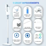 370 ml Haushalt Multifunktionale 1500 W Sterilisation Und Milben Entfernung Dampf Reiniger Elektrische Dampf Mopp 220 V EU Stecker 2