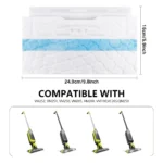 10/20 Stück Vac Mop Pads Nachfüllungen für Shark VACMOP VM252 VM200 VM190 VM250 VM251 VM200C VM252C QM250 VC205 2