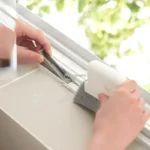 2-in-1-Rillenreinigungswerkzeug für Fensterrahmen, Türrillenreinigungsbürste, Reinigungswerkzeuge für Schiebetürschienen, handgehaltener Fugenreiniger 3