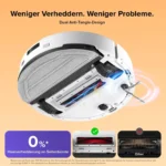roborock Q10 S5 Saugroboter mit Wischfunktion, 10.000 Pa HyperForce Saugkraft, Dual Anti-Tangle System, Auto Lifting Mopping 3