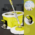 Wischmopp- und Eimer-Set mit Fußpedal-Auswringvorrichtung für Hartholz-, Laminat- und Fliesenböden, Bodenreinigungssystem, Mopp-Eimer-Kombination für Zuhause 4