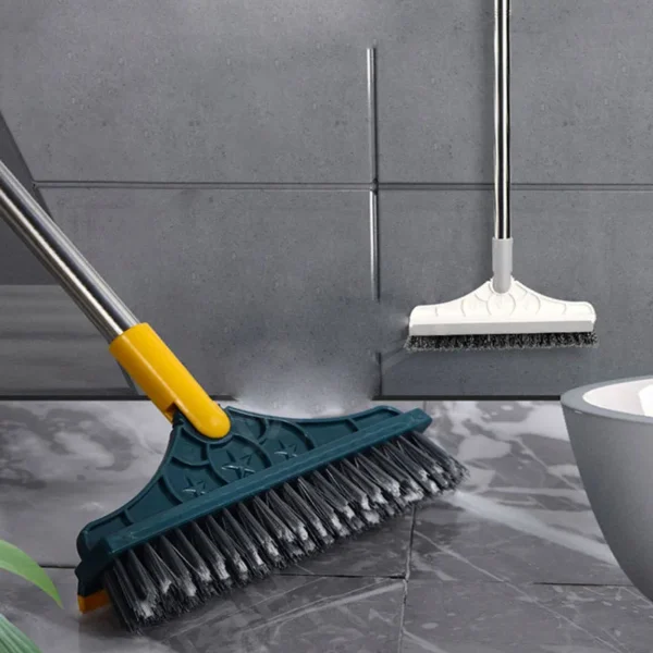 Badezimmer-Bodenbürste, Bodenreinigungsbürste, Fugenbürste, Fliesenbürste mit langem Griff, Wandbürste, WC-Reinigungsbürste